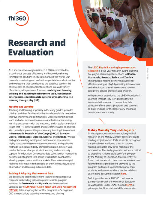 FHI 360 - CIES factsheet