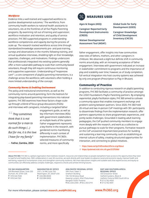 FHI 360 - CIES factsheet